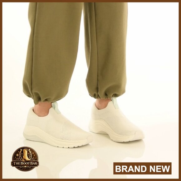 Slip-On Walking Sneakers with Arch Support, Breathable Knit, Lightweight